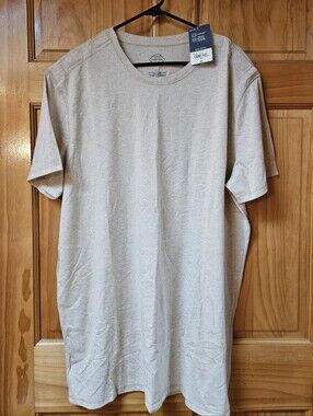 St. John's Bay Men's Short Sleeve Crewneck Tee Adaptive Velcro